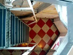 HMS Belfast, London.  Steps down to lower deck.